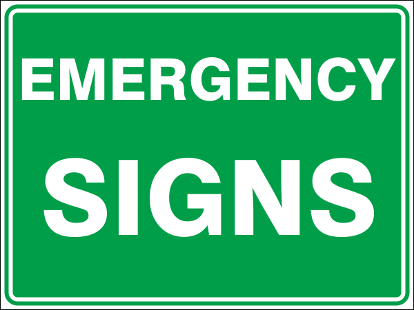 Emergency Safety Signs Category Image