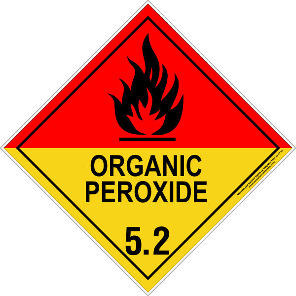 CLASS 5 - ORGANIC PEROXIDE 5.2 BLACK
