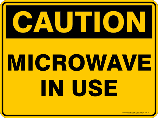 MICROWAVE IN USE
