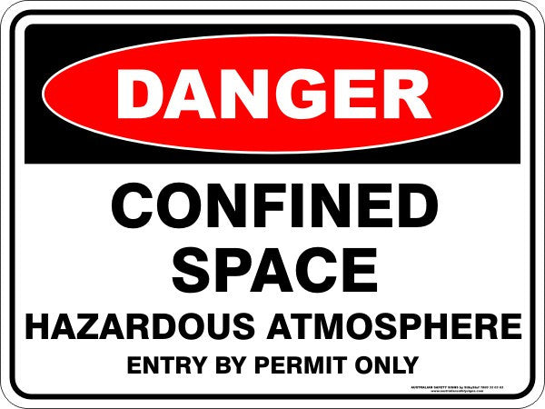 CONFINED SPACE HAZARDOUS ATMOSPHERE ENTRY BY PERMIT ONLY