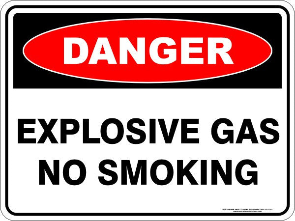 EXPLOSIVE GAS NO SMOKING