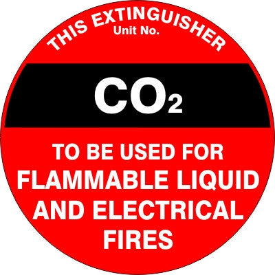 EXTINGUISHER ID MARKER CO2