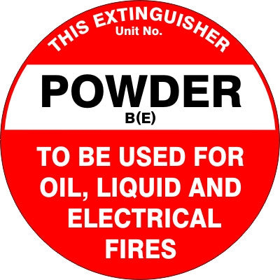 EXTINGUISHER ID MARKER BE