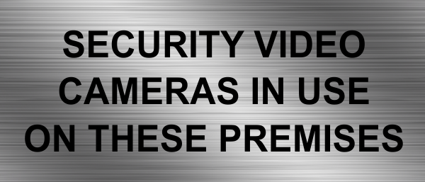 Security video cameras in use on these premises