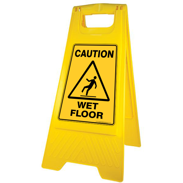 New Caution Wet Floor A-Frame Floor Stand