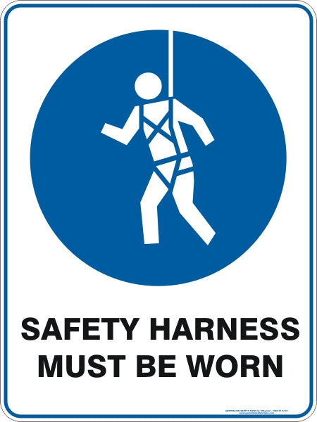 SAFETY HARNESS MUST BE WORN