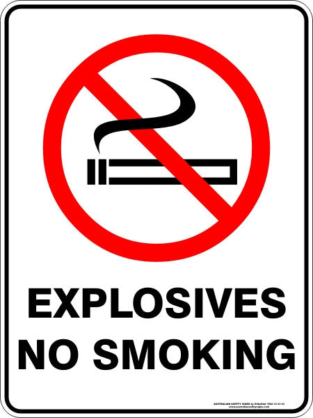EXPLOSIVES NO SMOKING