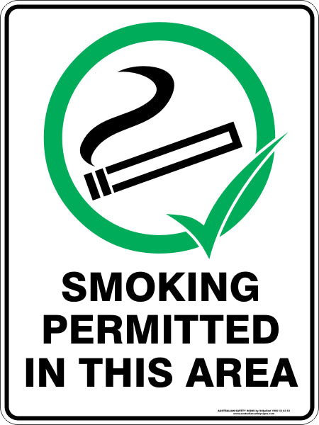 SMOKING PERMITTED IN THIS AREA