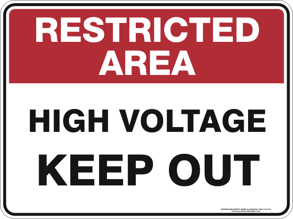 HIGH VOLTAGE KEEP OUT
