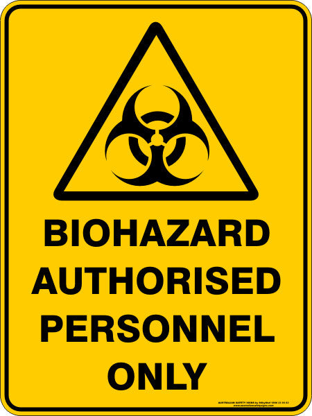BIOHAZARD AUTHORISED PERSONNEL ONLY