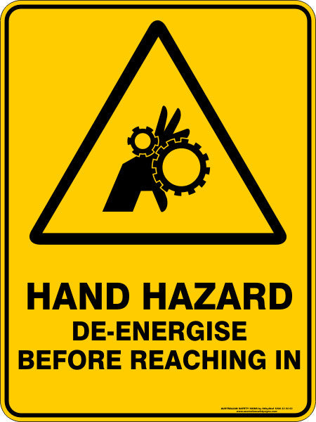HAND HAZARD DE ENERGISE BEFORE REACHING IN