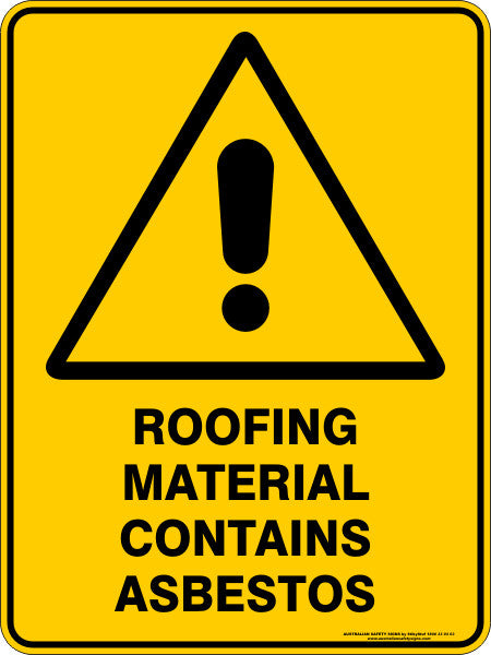 ROOFING MATERIAL CONTAINS ASBESTOS