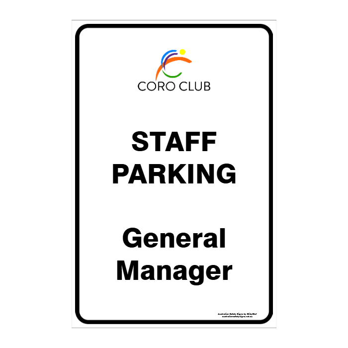 CUSTOM PARKING SIGN