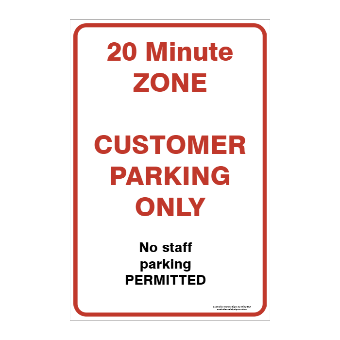 CUSTOM PARKING SIGN