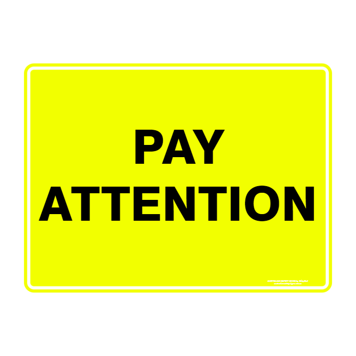 Custom Text Emergency Sign