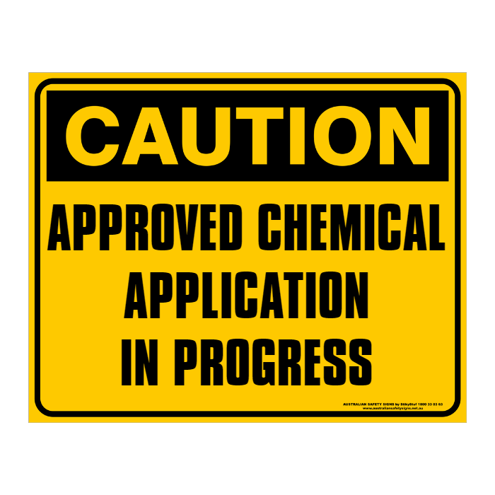 CAUTION - CUSTOM TEXT SIGN - Double Sided 500 x 400mm