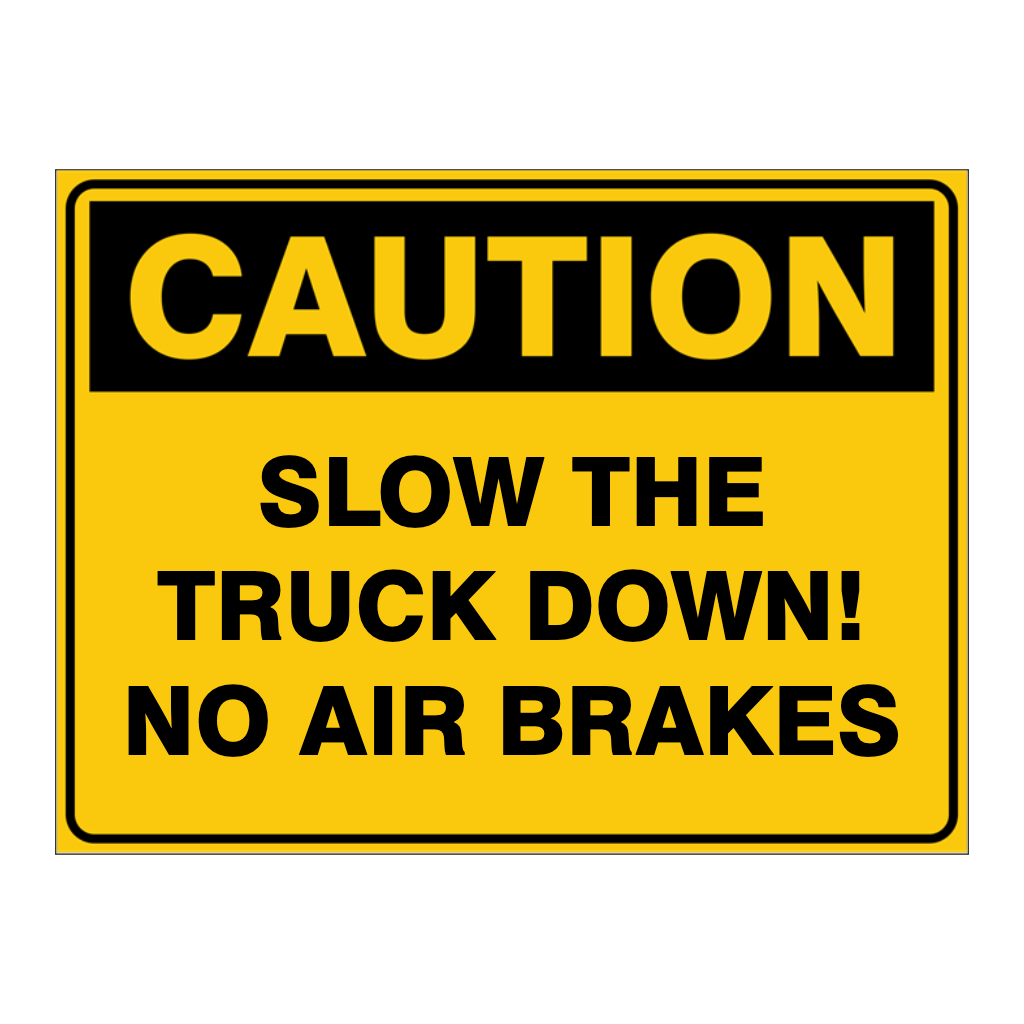 Custom Text Caution Sign