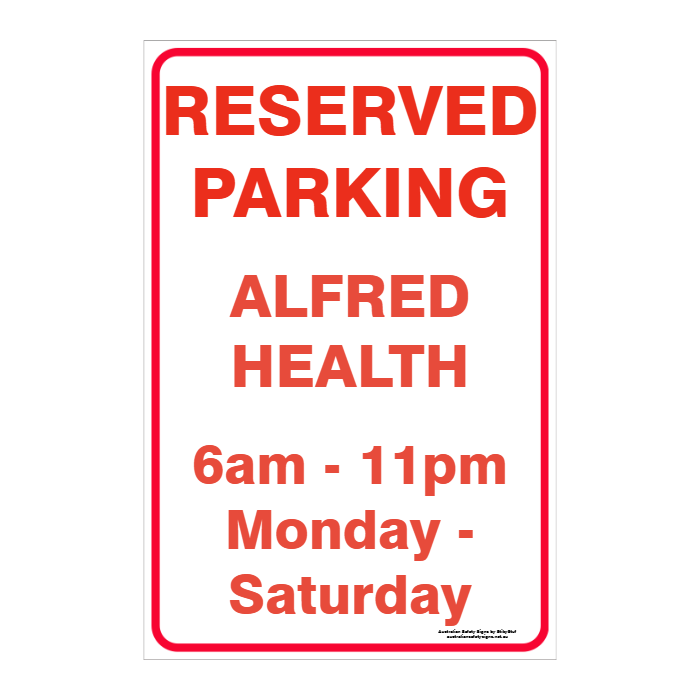 CUSTOM PARKING SIGN