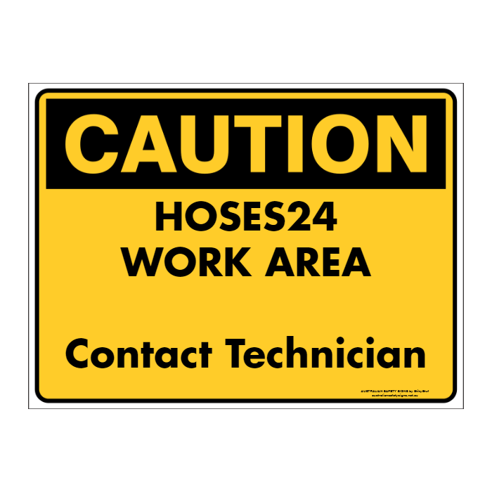 Custom Text Caution Sign