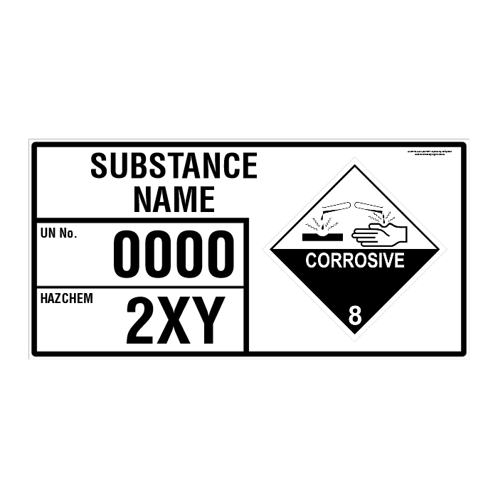 CUSTOM - EMERGENCY INFORMATION PANEL - FOR STORAGE