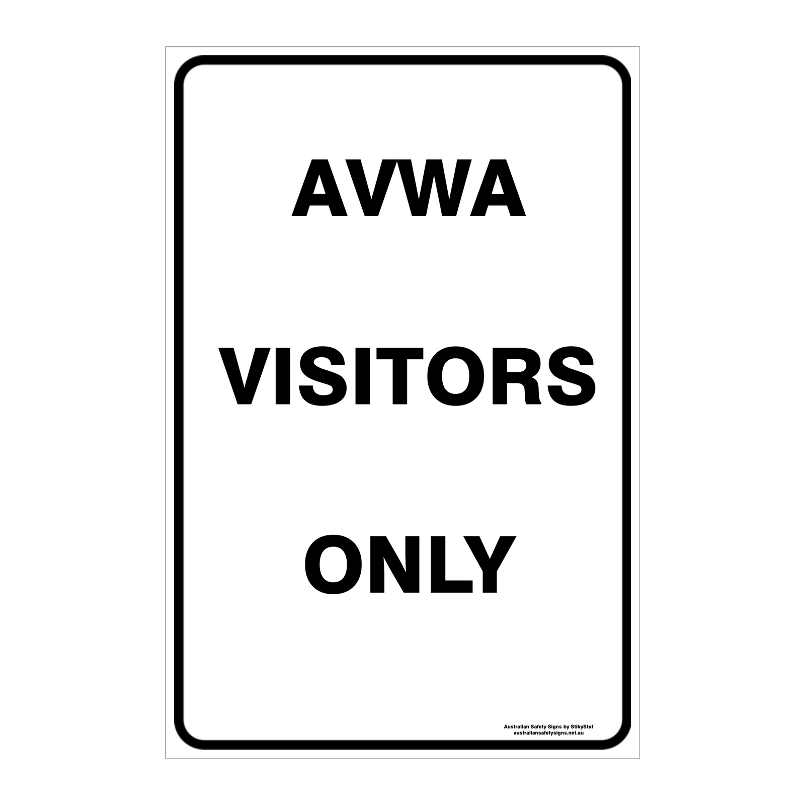 CUSTOM PARKING SIGN