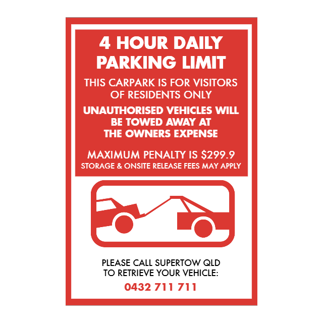 CUSTOM PARKING SIGN