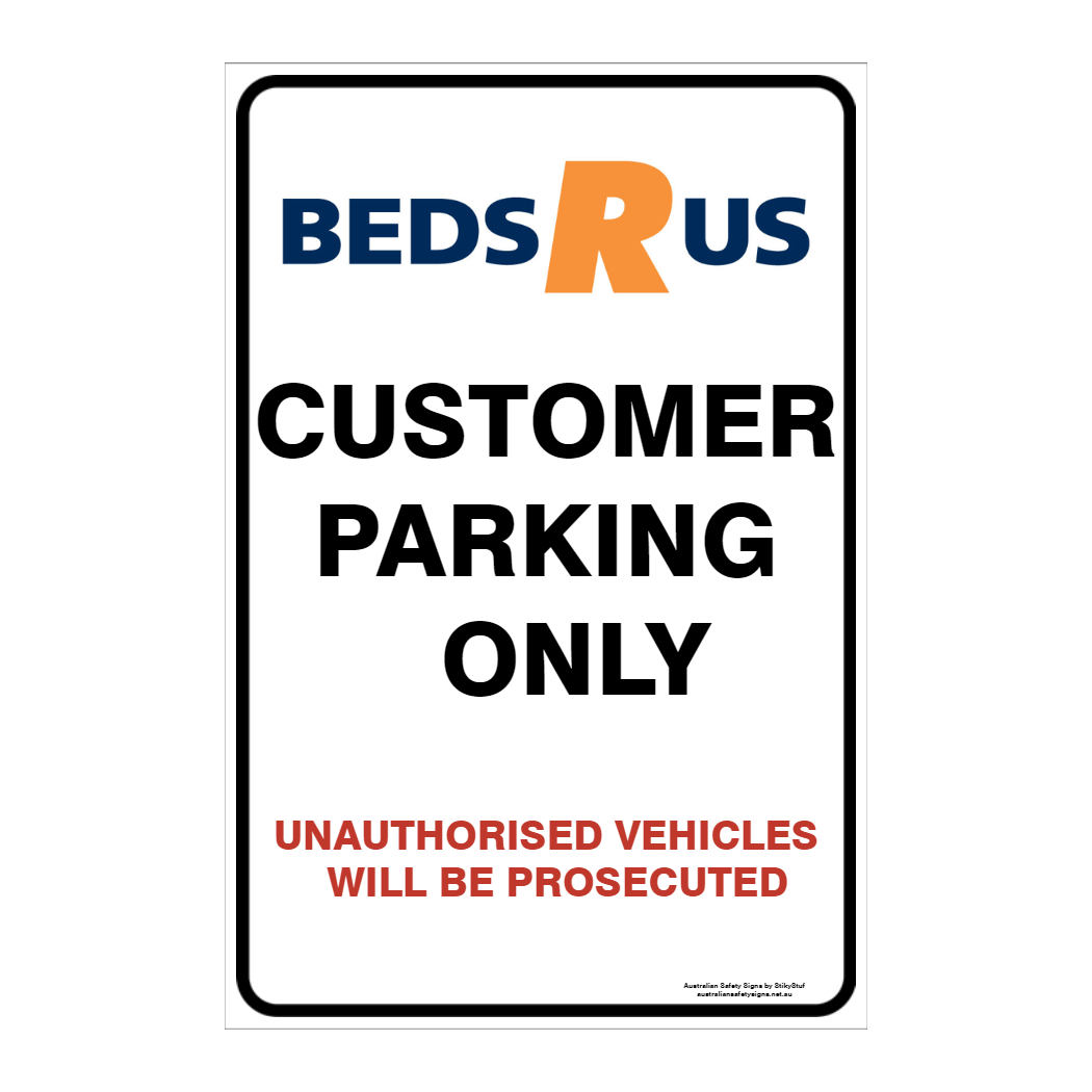 CUSTOM PARKING SIGN
