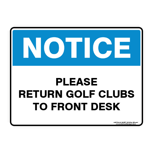 NOTICE CUSTOM TEXT SIGN