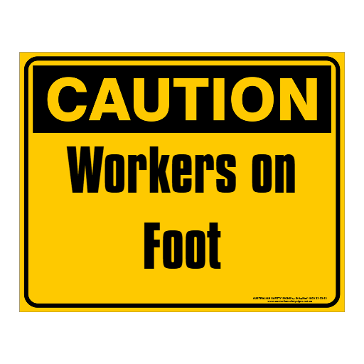 CAUTION - CUSTOM TEXT SIGN - Double Sided 500 x 400mm