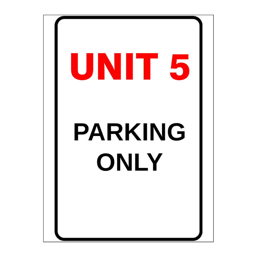 Custom Text Sign Portrait
