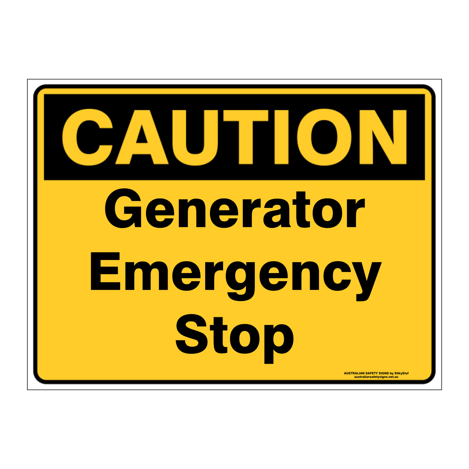 Custom Text Caution Sign