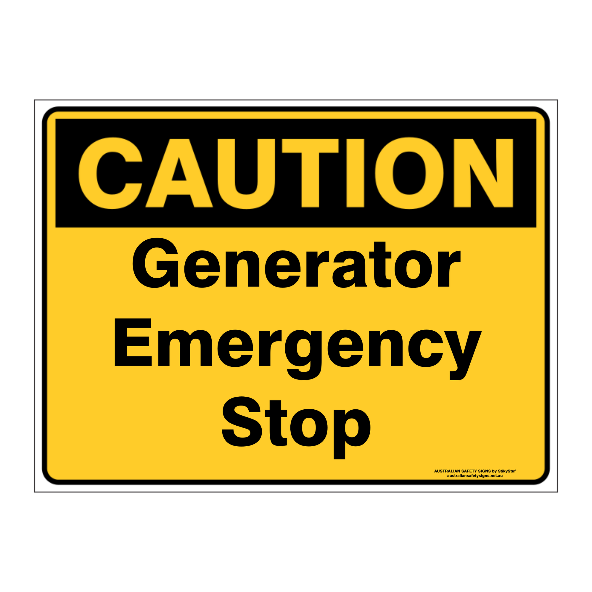 Custom Text Caution Sign