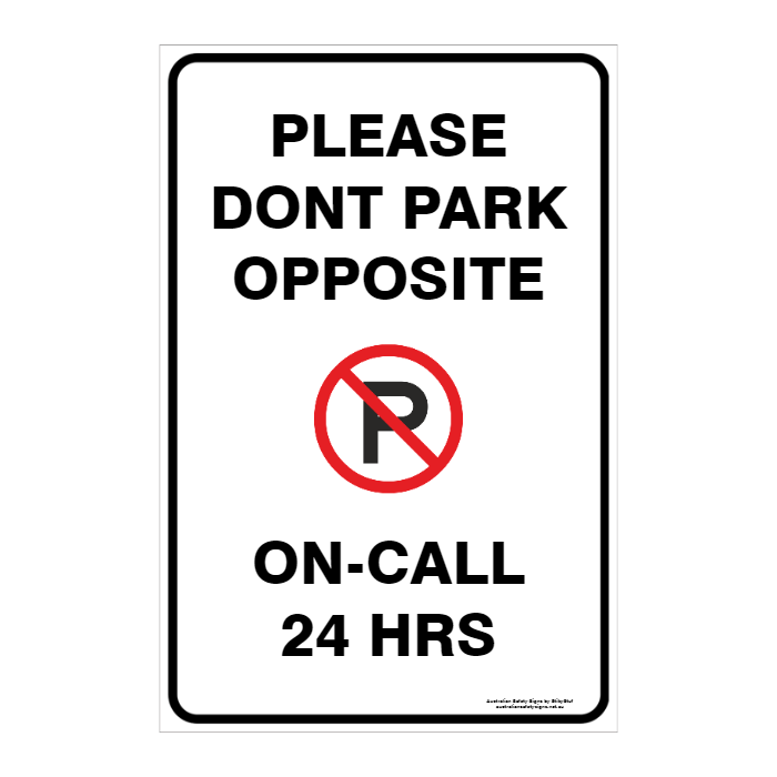 CUSTOM PARKING SIGN
