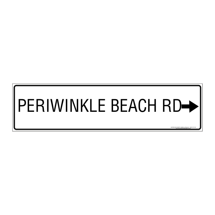 600 x 150mm Custom general sign