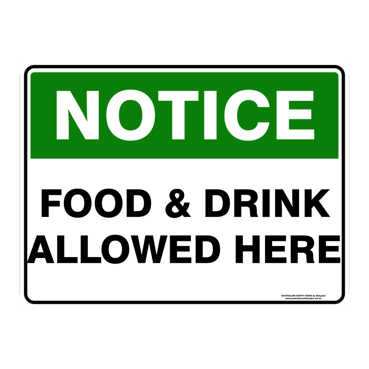 NOTICE CUSTOM TEXT SIGN