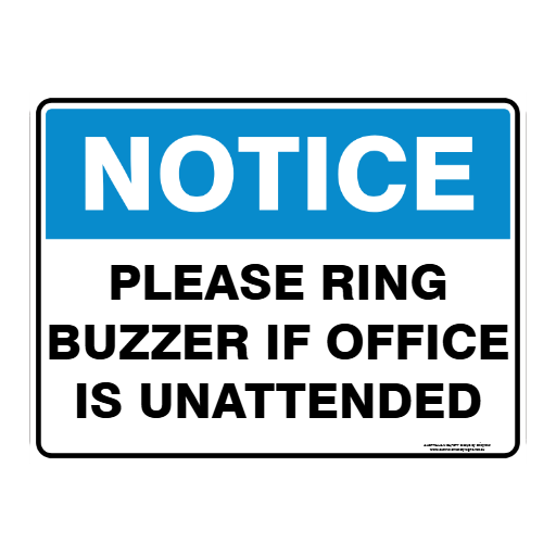 NOTICE CUSTOM TEXT SIGN