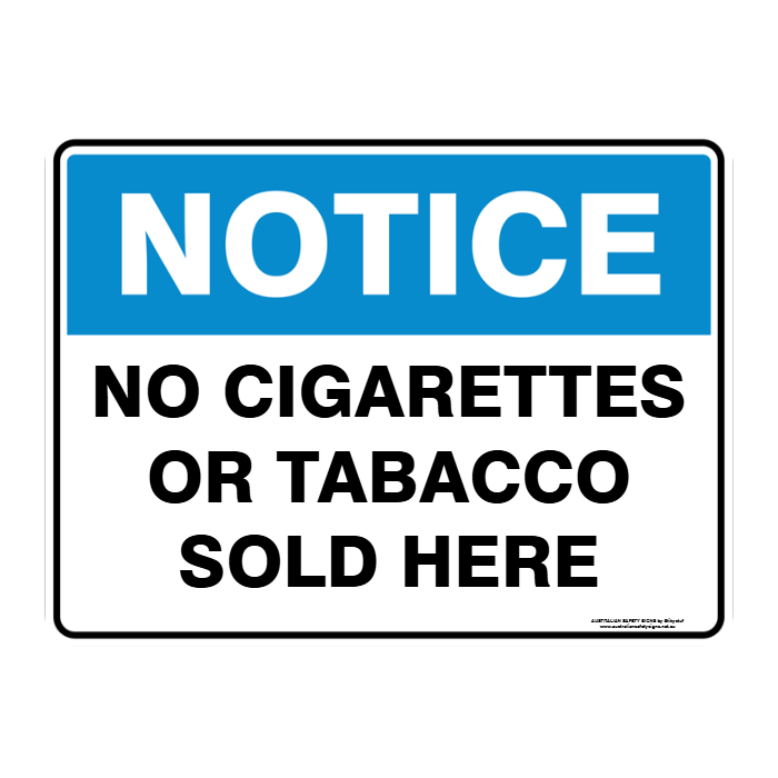 NOTICE CUSTOM TEXT SIGN