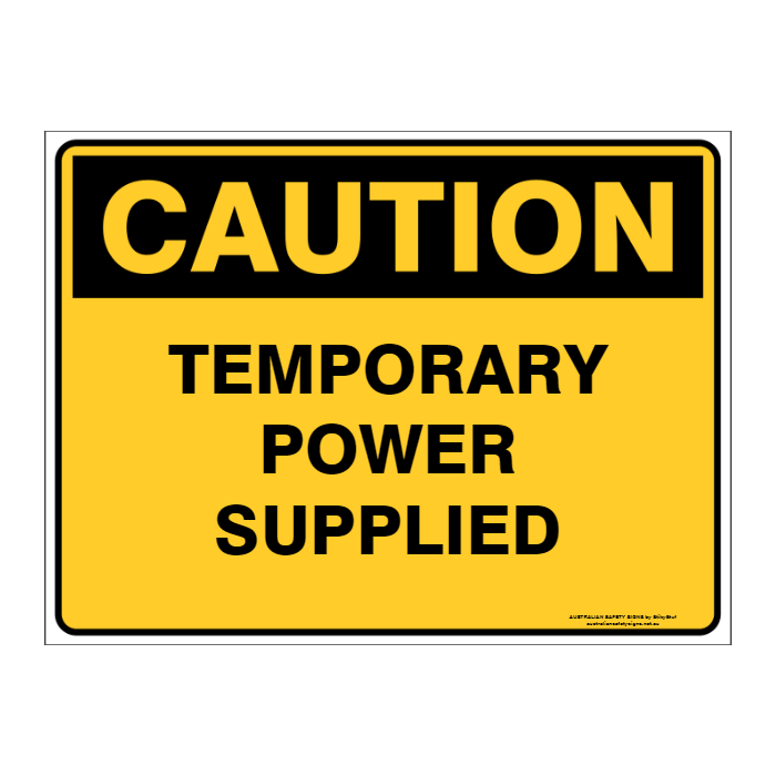 Custom Text Caution Sign