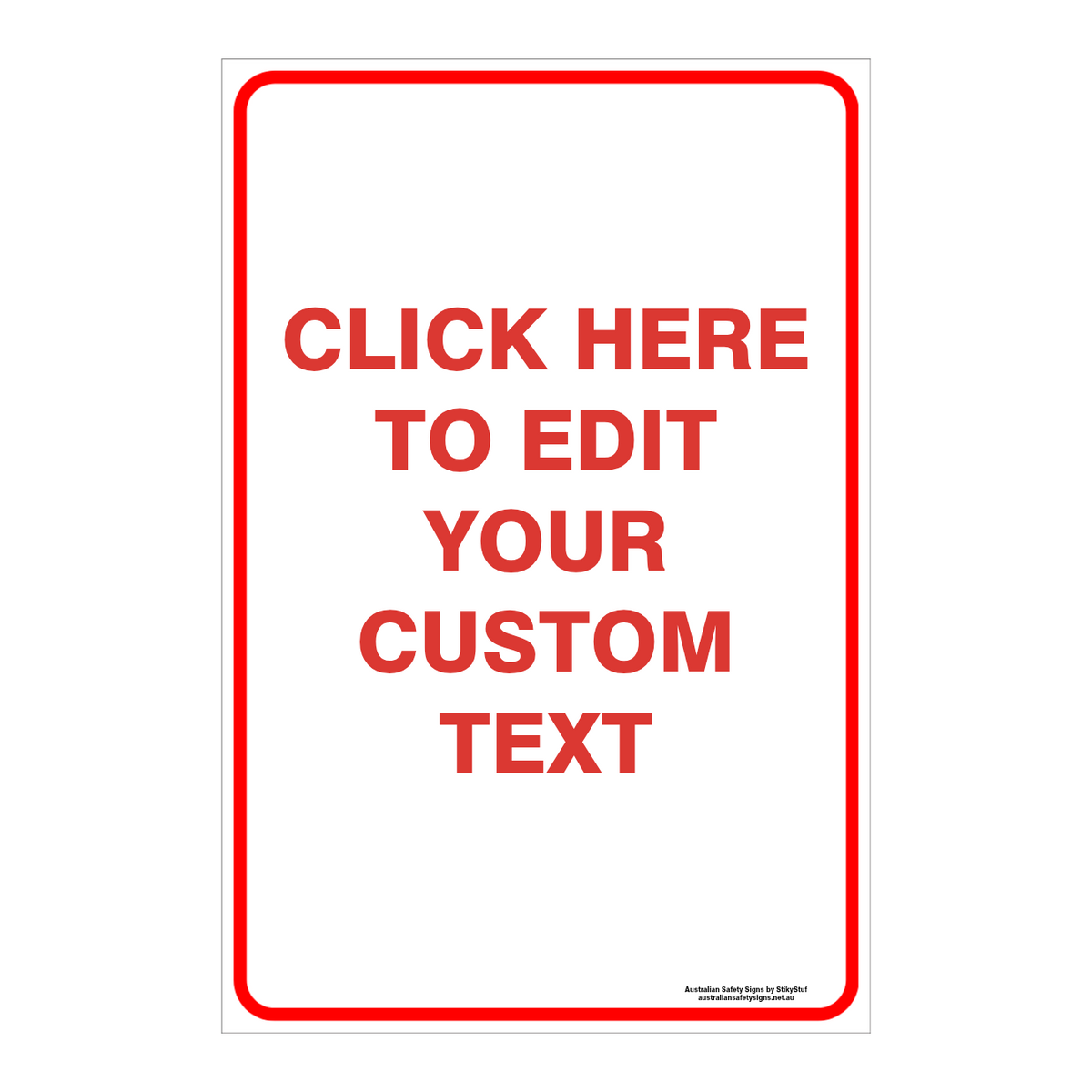 CUSTOM PARKING SIGN