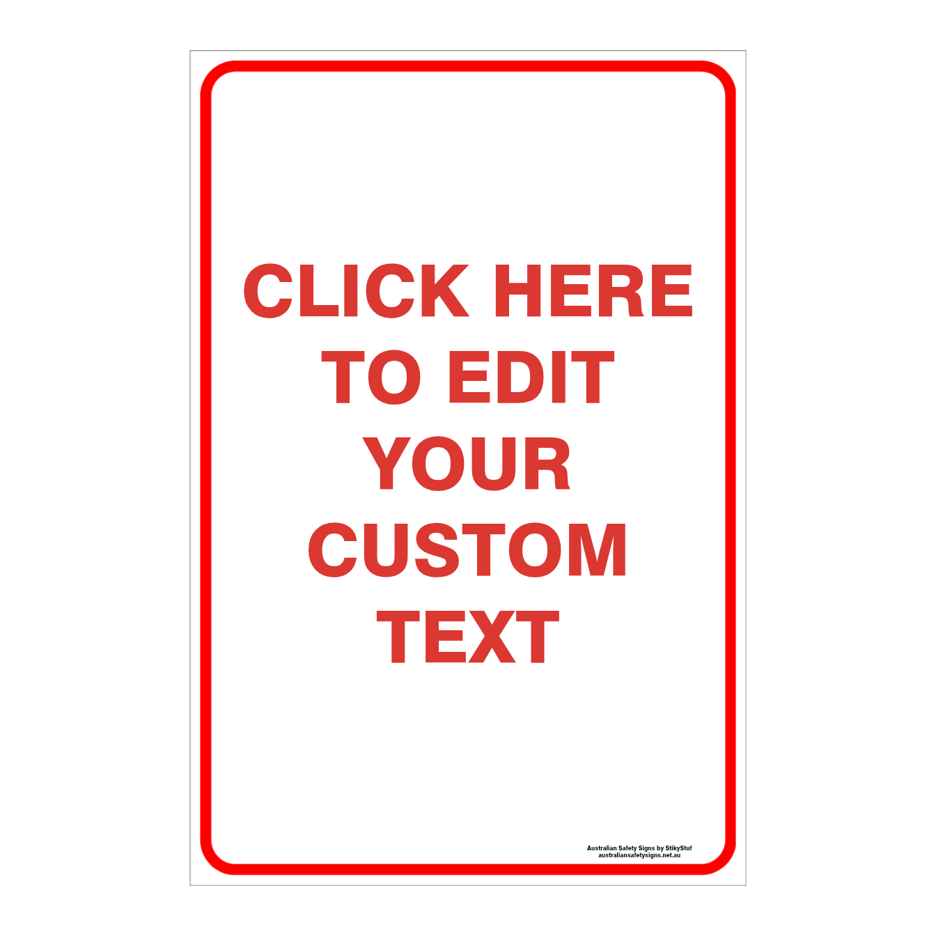 CUSTOM PARKING SIGN