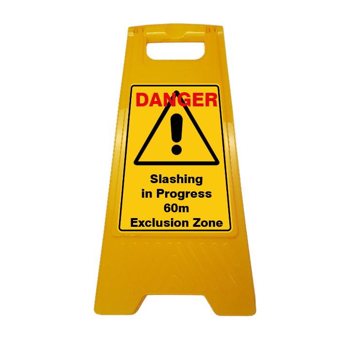 New CUSTOM Your Text Here A-Frame Floor Stand