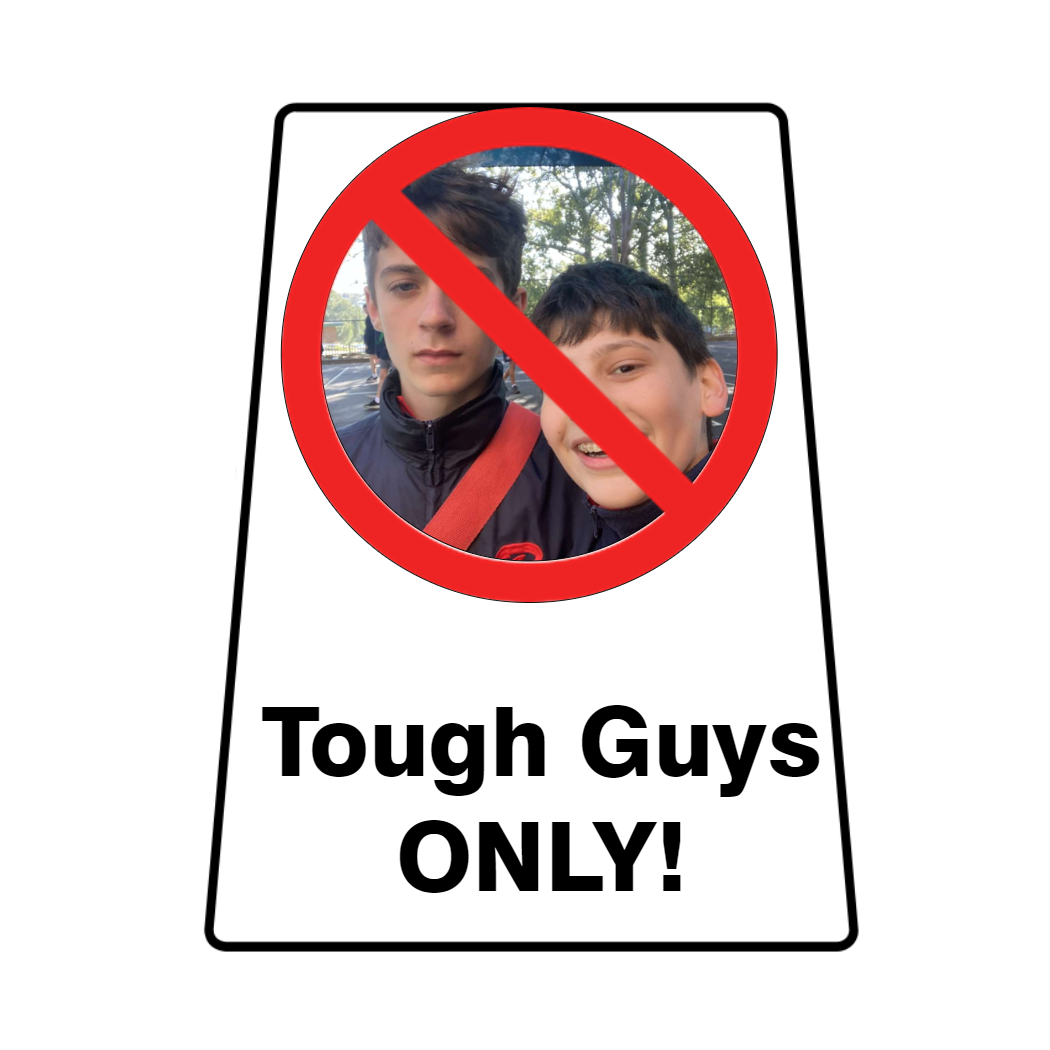 Custom Text Sign Portrait