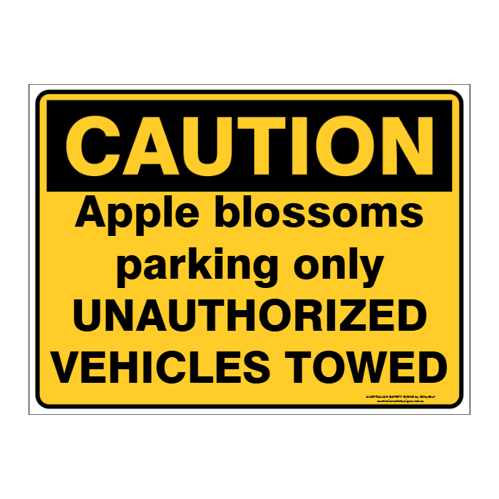 Custom Text Caution Sign