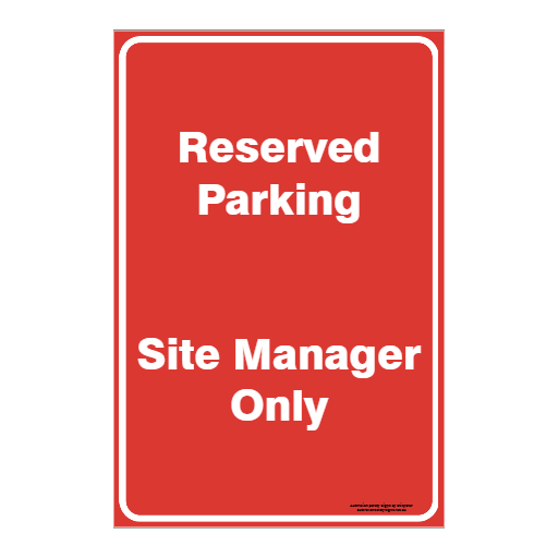 CUSTOM PARKING SIGN