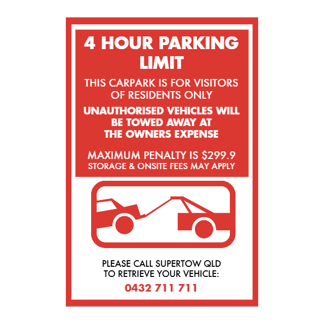 CUSTOM PARKING SIGN