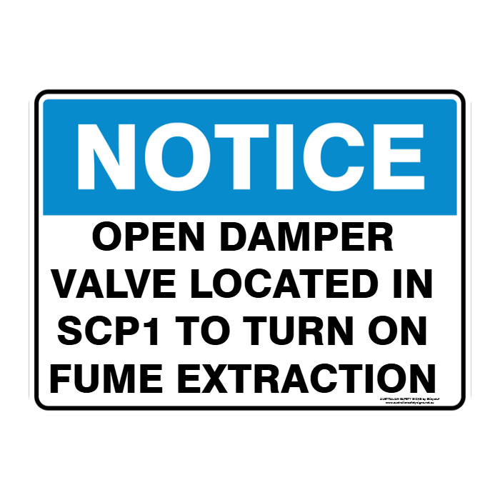 NOTICE CUSTOM TEXT SIGN