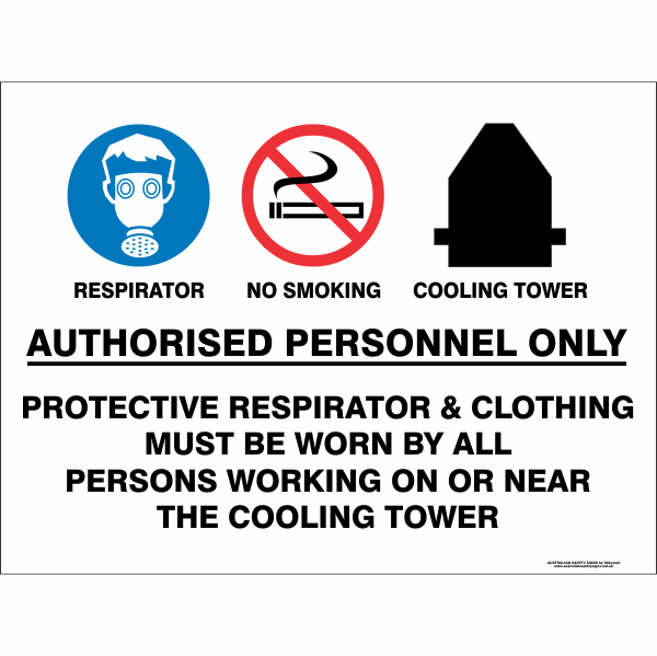 Cooling Tower Safety Sign