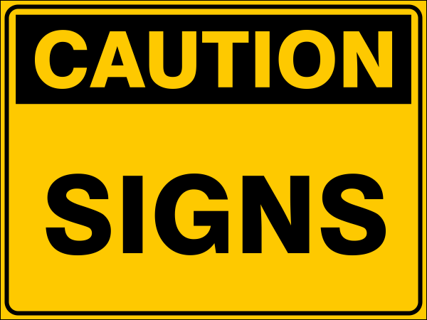 Caution Safety Signs Category Image