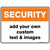 Custom Security Safety Sign Template