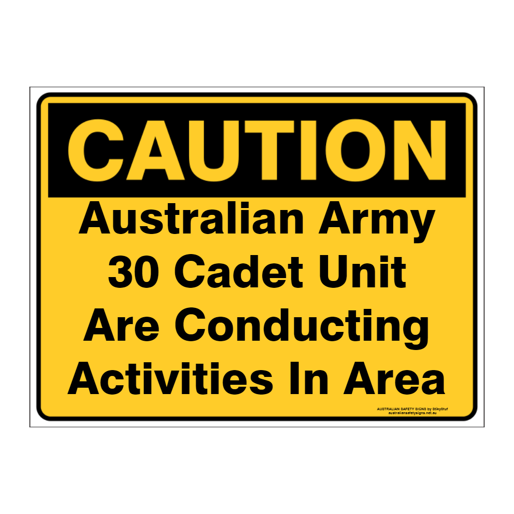 Custom Text Caution Sign